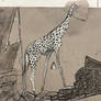 Giraffe in Chaotic Landscape