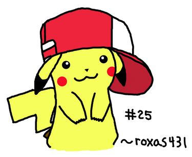 Pikachu wearing Ash's hat - 2