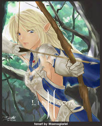 Lineage II Fanart: Elf Fighter