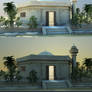 mosque by cinema 4D