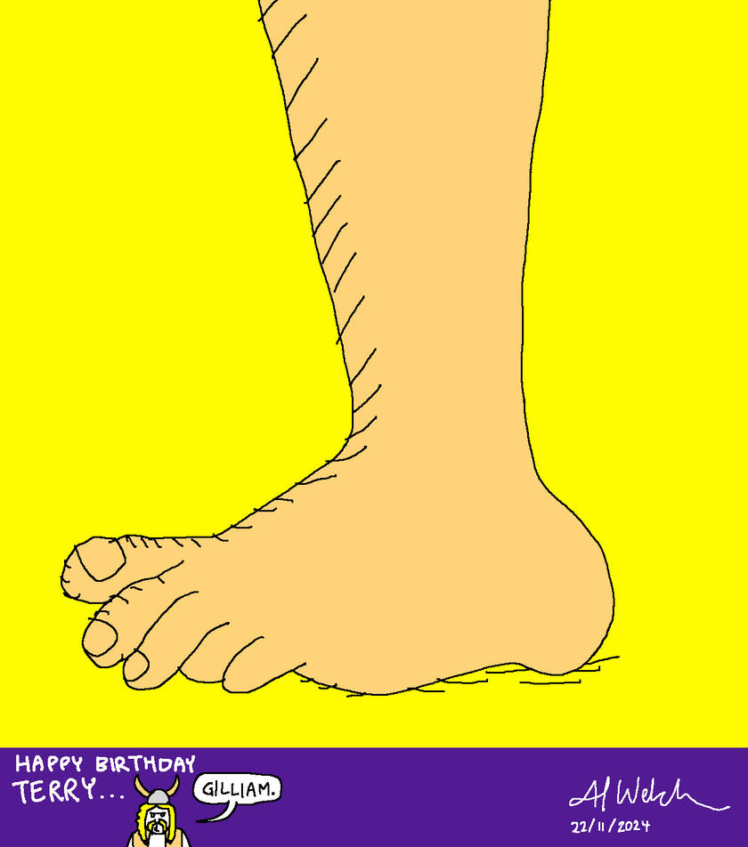 Fan Art Friday - Monty Python's Foot by BunnzieBungo on DeviantArt