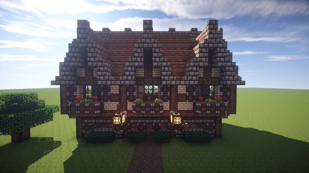 Minecraft Medieval House 1 By DaggyTee On DeviantArt minecraft-medieval-house-1-by-daggytee-on-deviantart