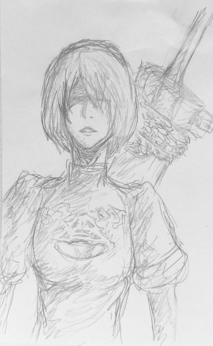 2B sketch by Baiyuuuu on DeviantArt