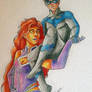 Starfire and Nightwing