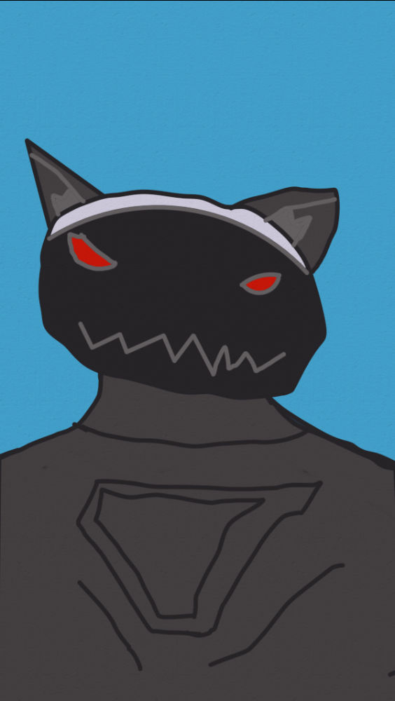 A self made protogen drawing by KyutoGreyWolf on DeviantArt
