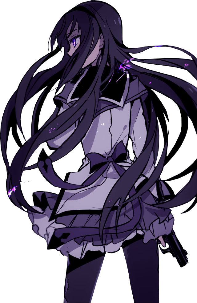 Madoka Magica Homura Akemi Render by DevilJayTX on DeviantArt