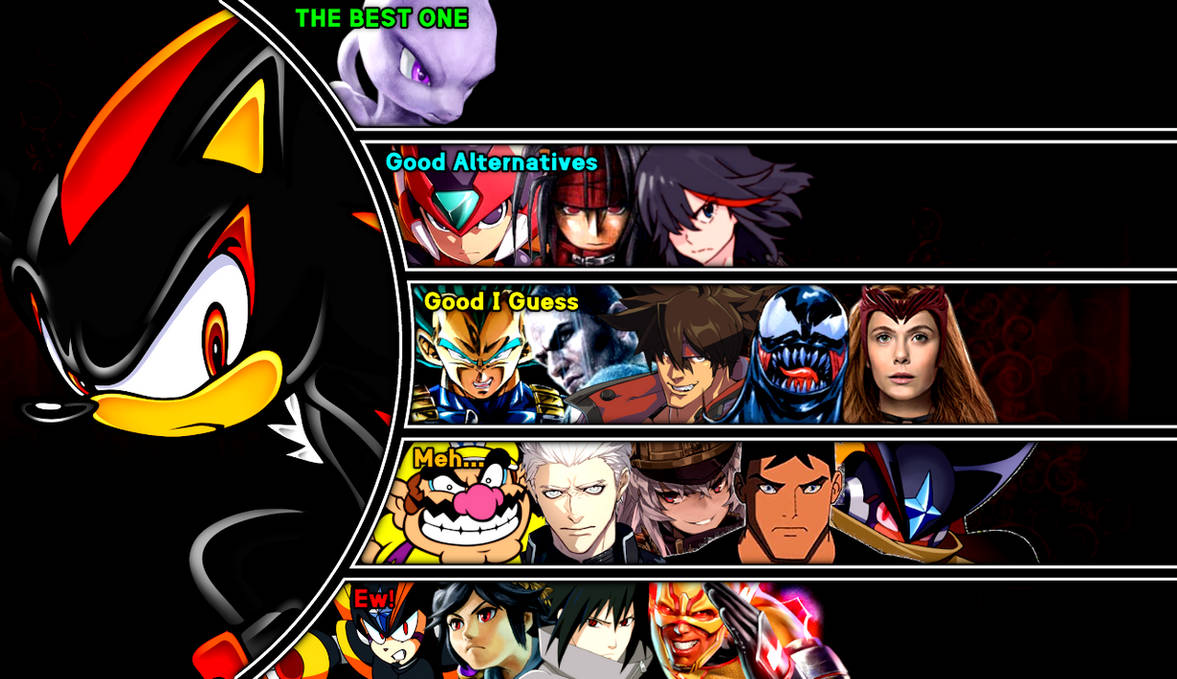 Shadow Halftone Rivals Shadow Matchup Ranking by DevilJayTX on DeviantArt
