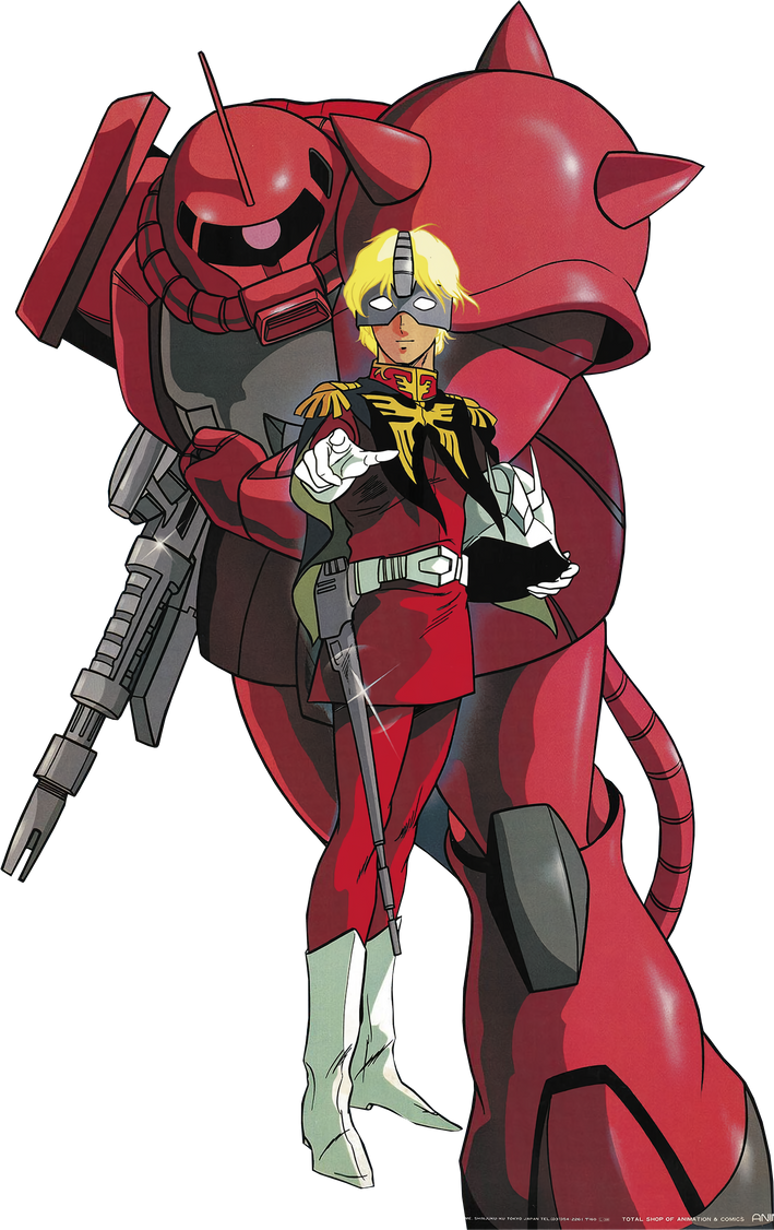 Deviantart Char Char Aznable Render by DevilJayTX on DeviantArt