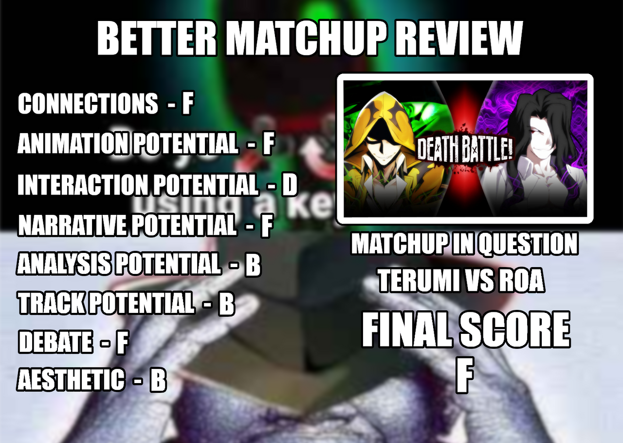 MATCHUP REVIEW: TERUMI VS ROA by DevilJayTX on DeviantArt