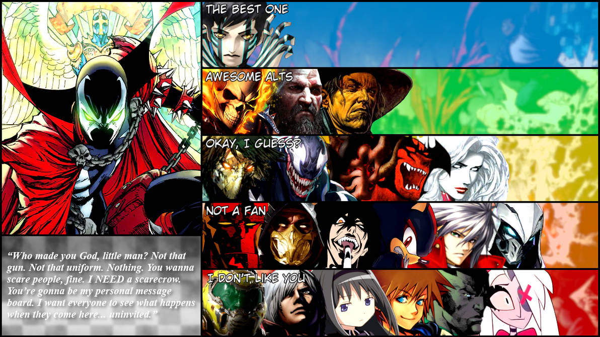 Spawn Matchup Ranking by DevilJayTX on DeviantArt