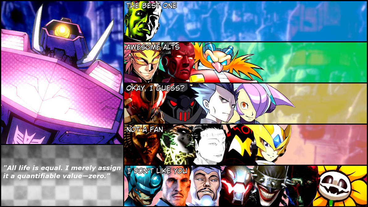 Shockwave Matching Shockwave Matchup Ranking by DevilJayTX on DeviantArt