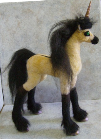 Buckskin Unicorn Art Doll