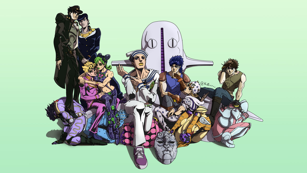 All 8 Jojos In Their Anime Style By Th0rrrrr On Deviantart All 8 Jojos In Their Anime Style By Th0rrrrr On Deviantart