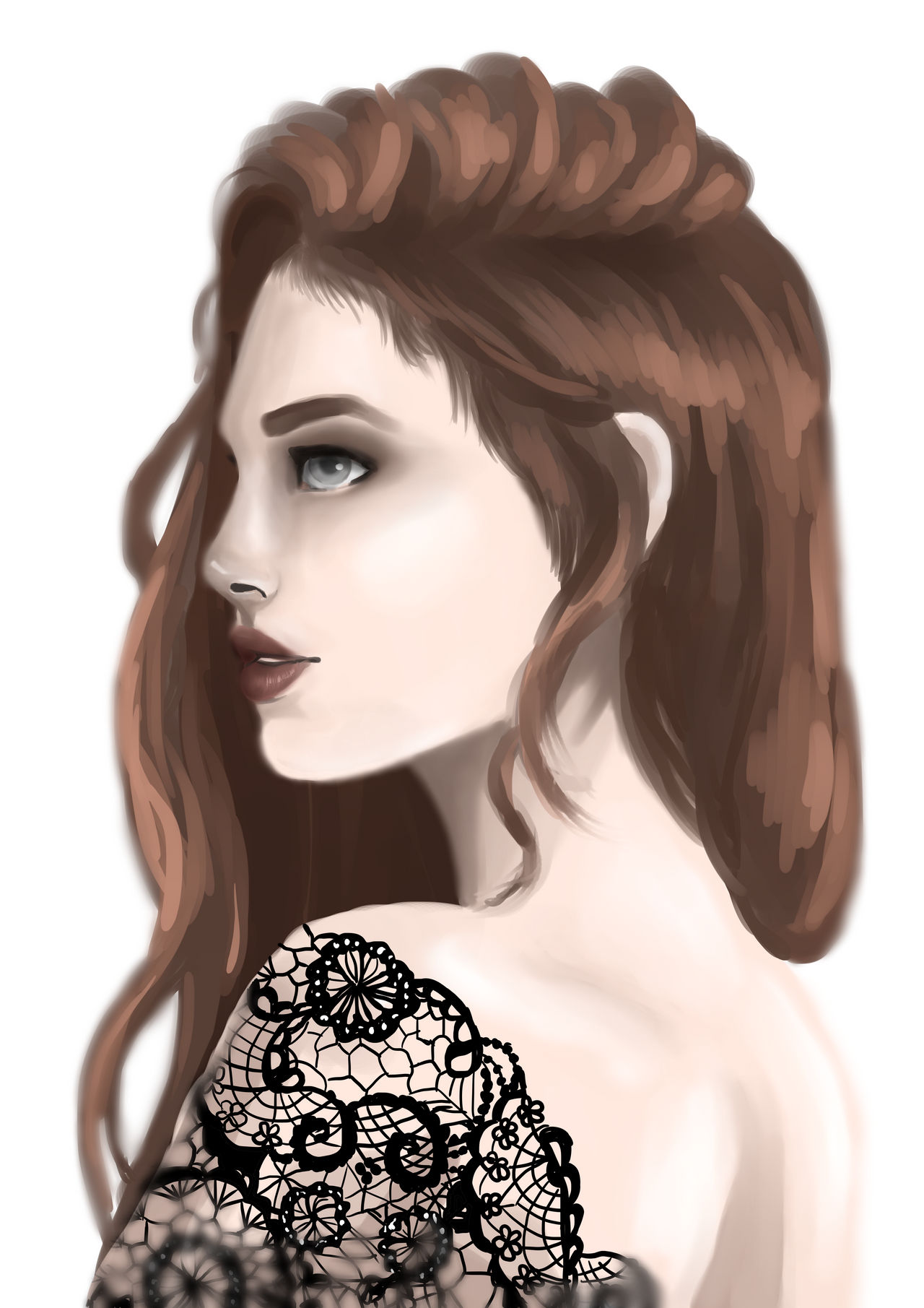 Deviantart Lace Black lace by TeaBreakArt on DeviantArt