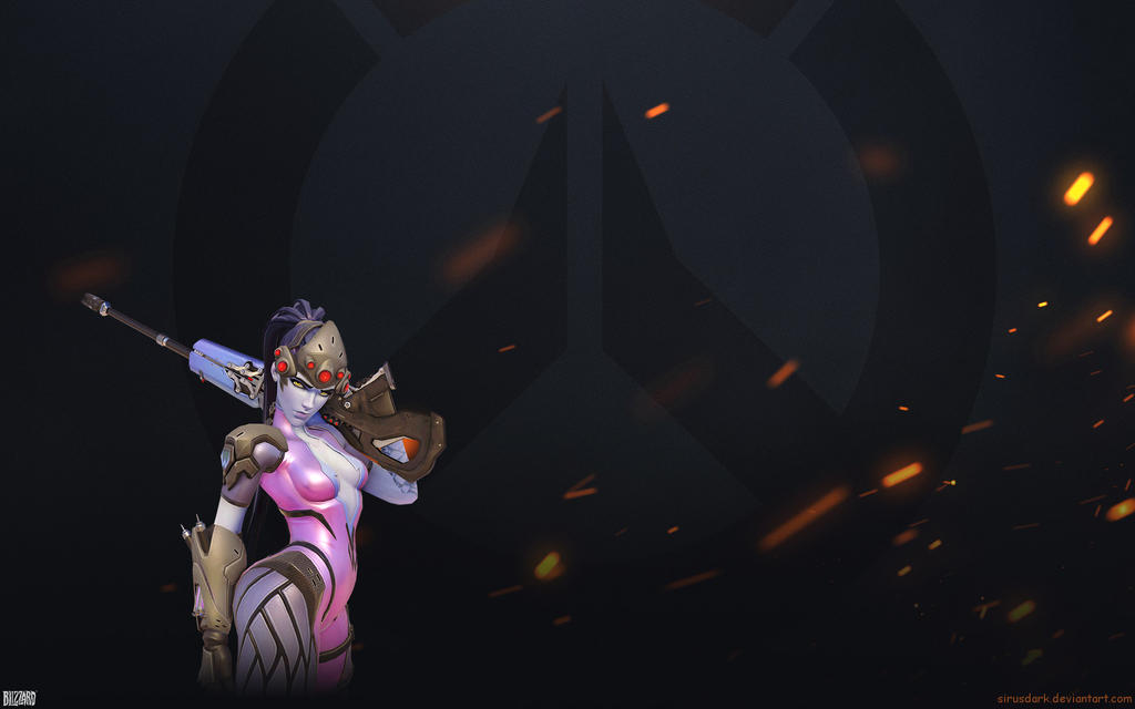 Overwatch Fire Wallpaper 1920x1200 - Widowmaker