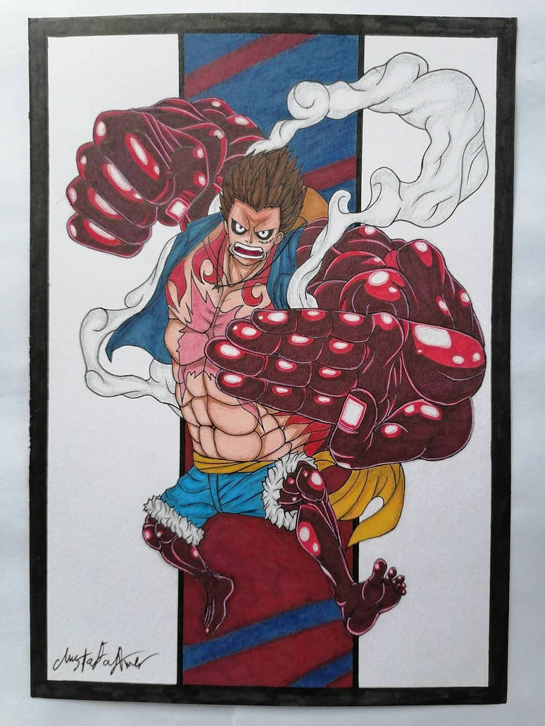 Drawing Luffy Gear 4 One Piece By MustafaAmer 515 On DeviantArt drawing-luffy-gear-4-one-piece-by-mustafaamer-515-on-deviantart