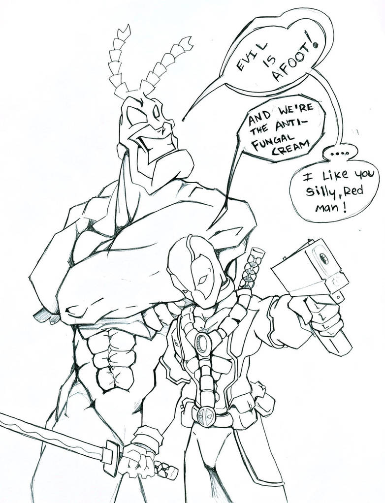 Deadpool and The Tick Team-up