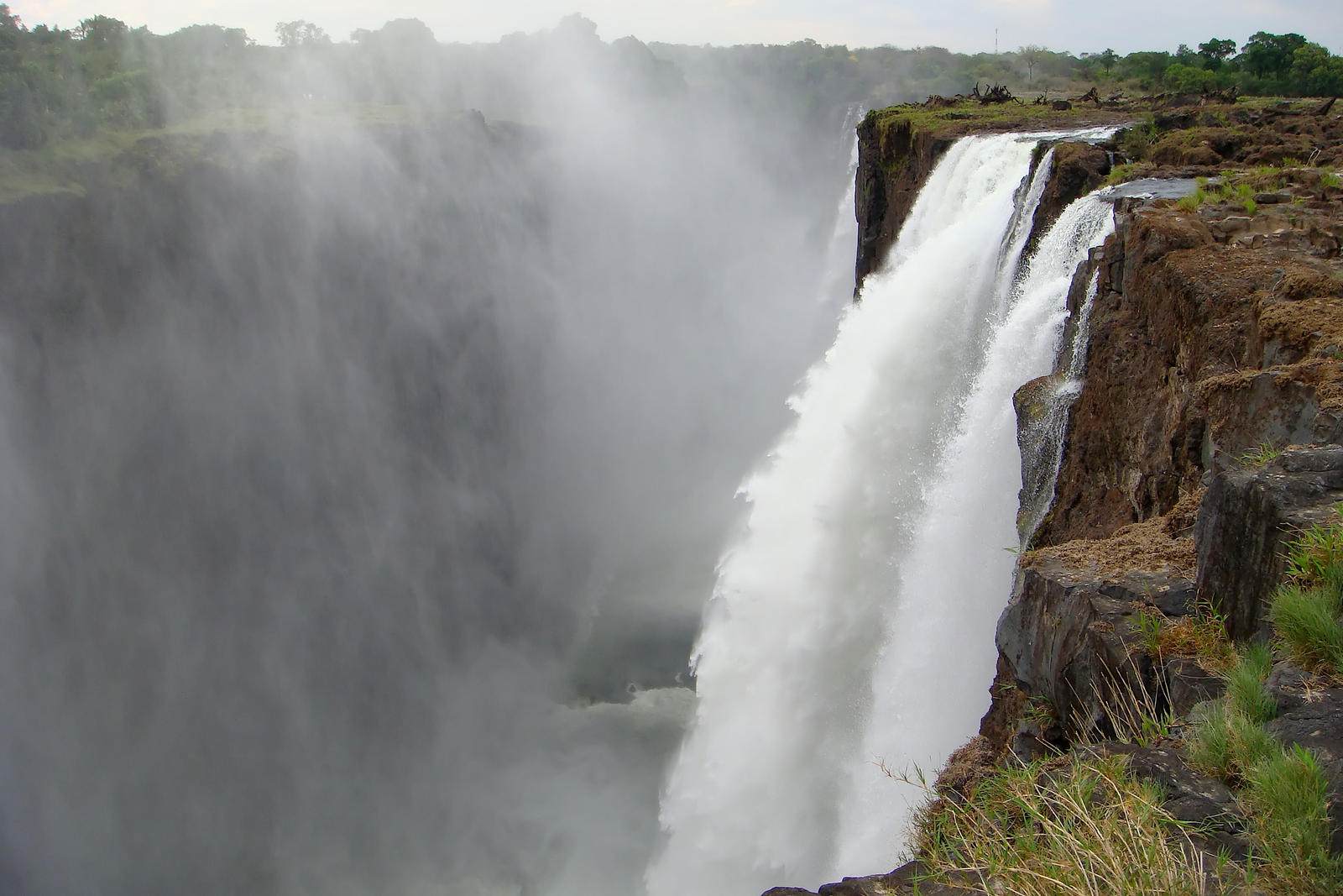 water falling - zambia