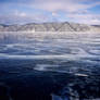 background - lake baikal ice