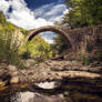 Background - old bridge - tuscany