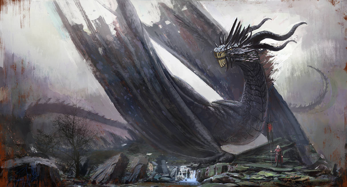 Balerion The Black Dread By Tommyscottart On DeviantArt balerion-the-black-dread-by-tommyscottart-on-deviantart