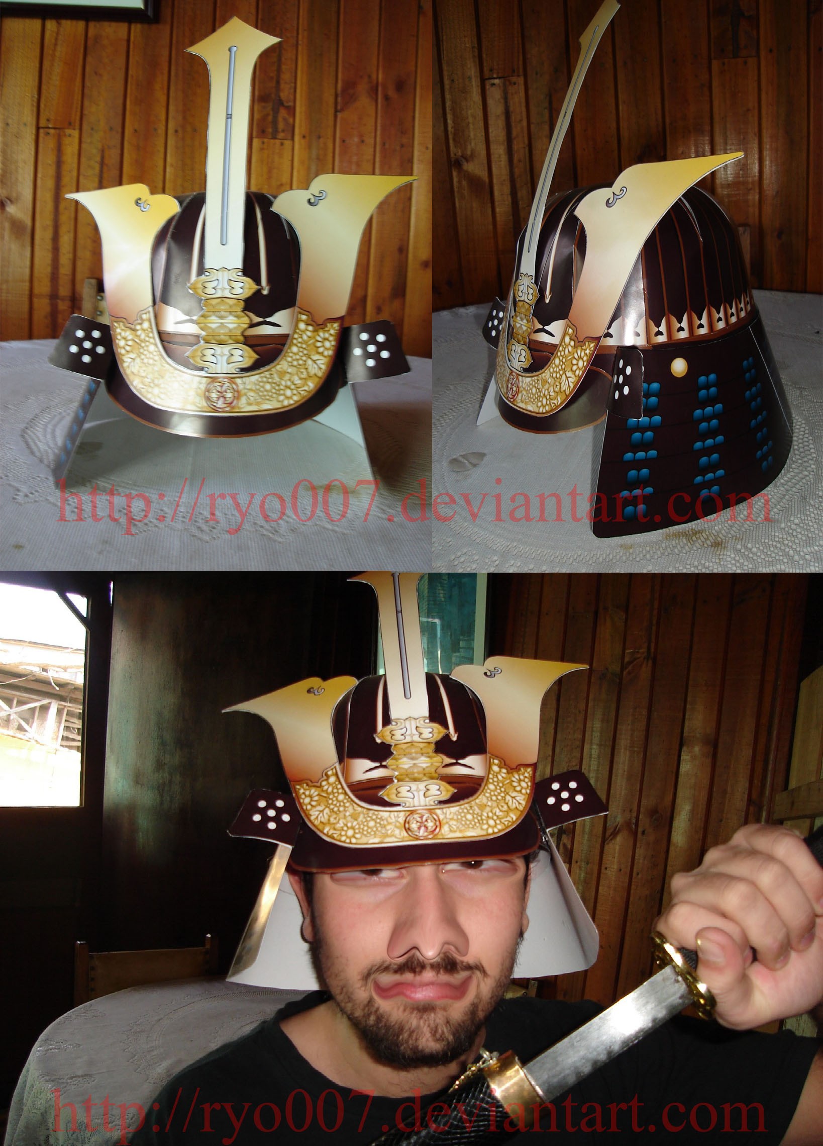 Samurai Helmet Papercraft