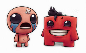 Meat Boy's Bandage for Isaac's Dead Bird!