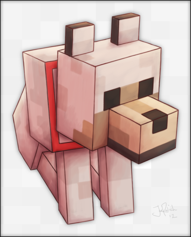 Minecraft Wolf By Spades4 On Deviantart