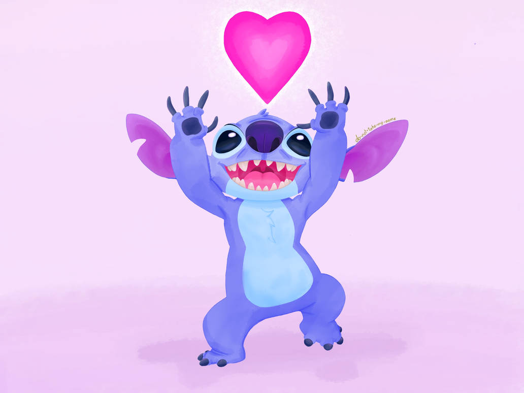 Stitch with a heart by do-not-take-my-name on DeviantArt