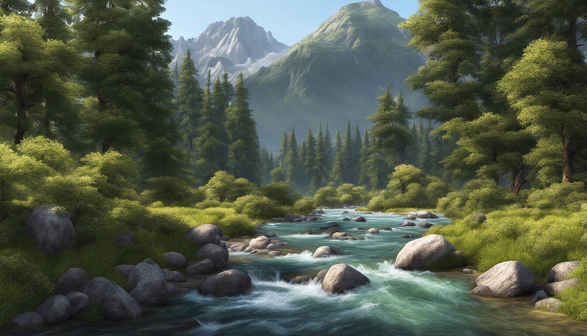 RushingRapidsInACrystalClearRiver2 by BonnieHaynes-Dolbeer on DeviantArt