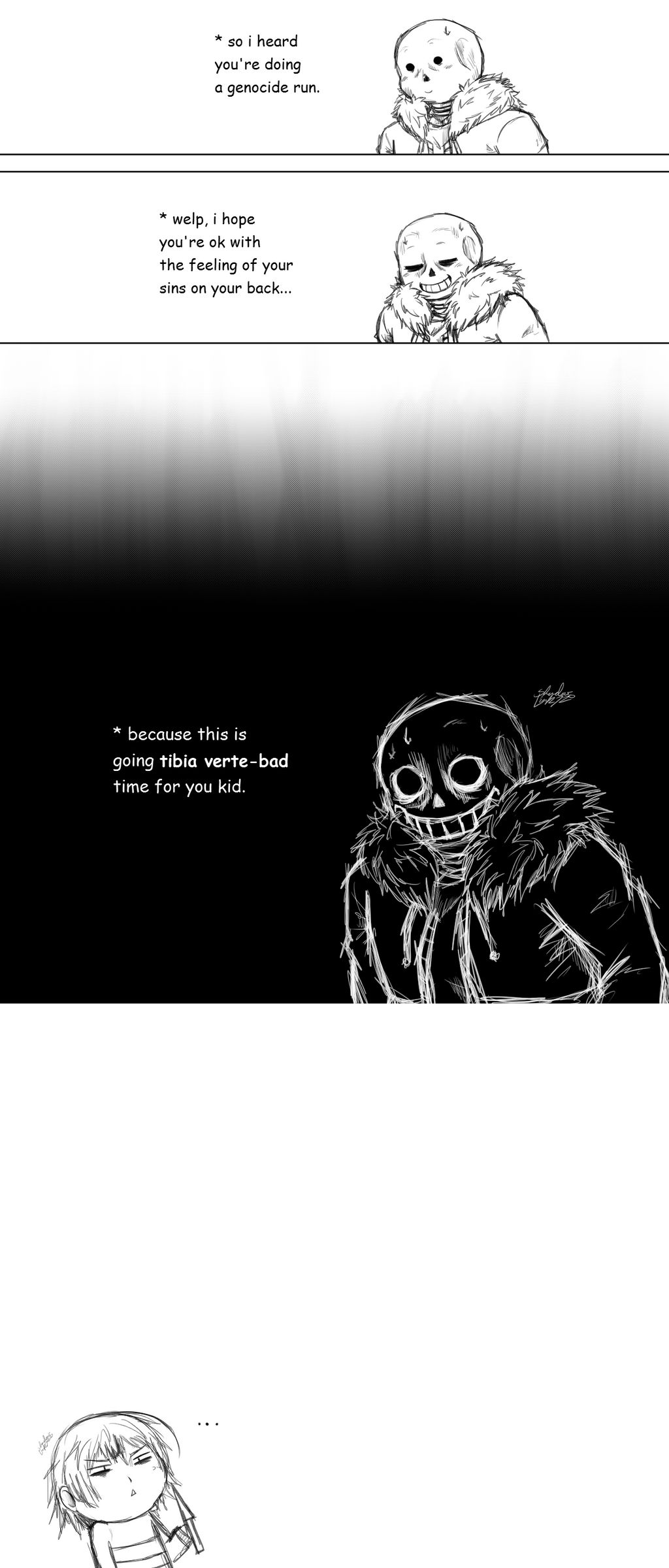 If Sans Still Made Puns in a Genocide Route