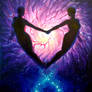 Euphoria or soulmates in the universe painting
