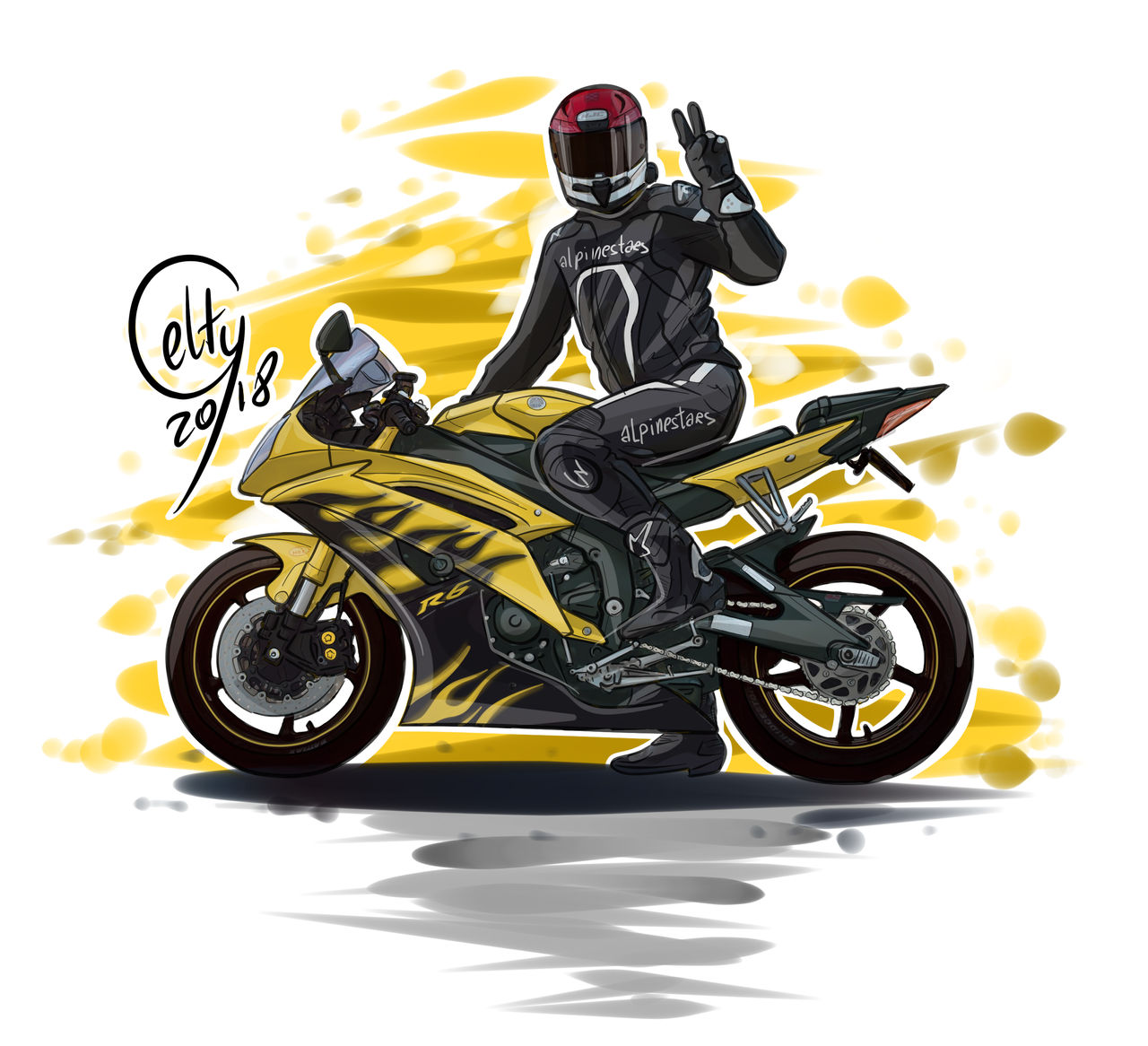 Yamaha R6 by CeltyRysuje on DeviantArt