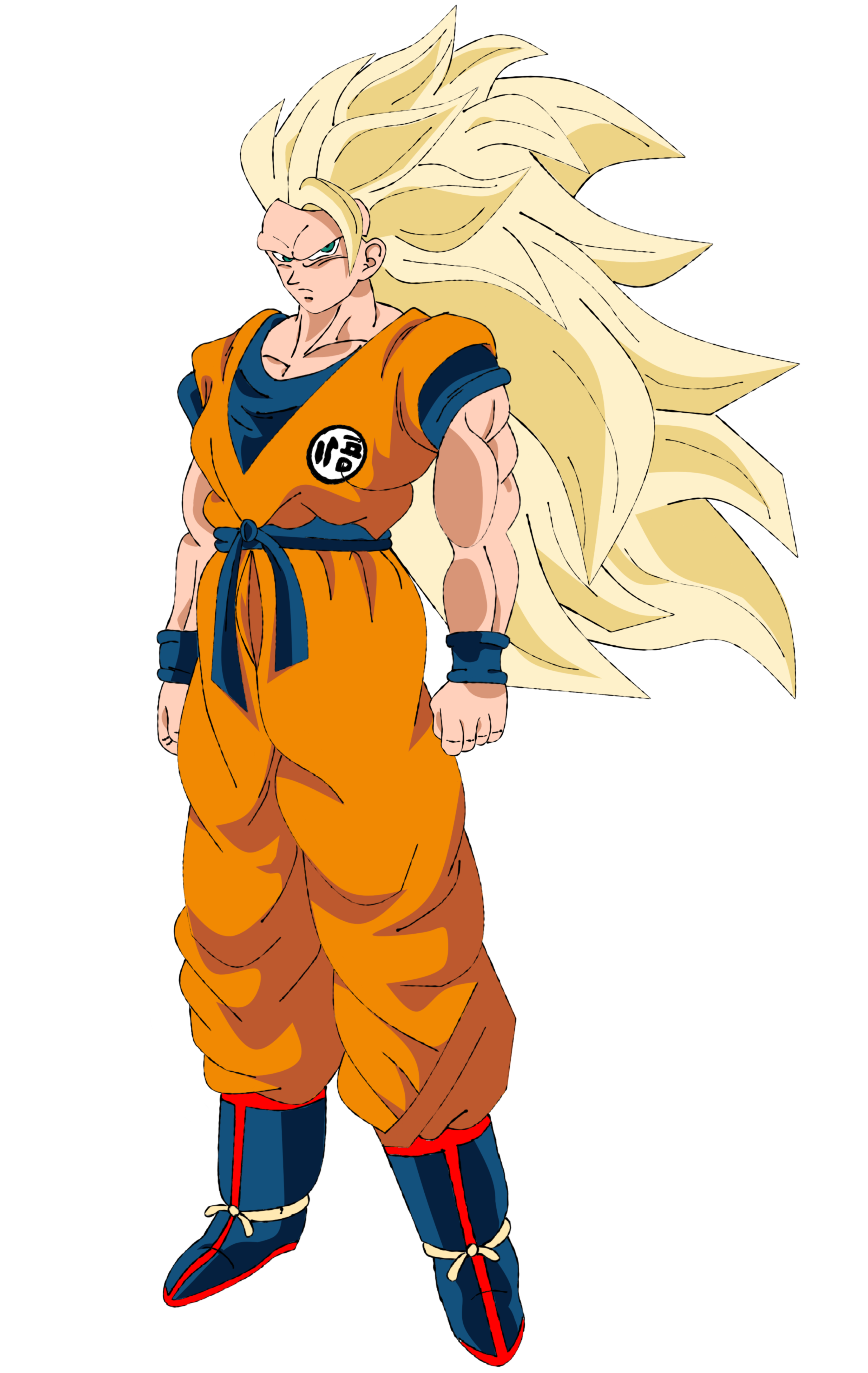 Goku Super Saiyan 3 (Whis Gi) by jagsons on DeviantArt