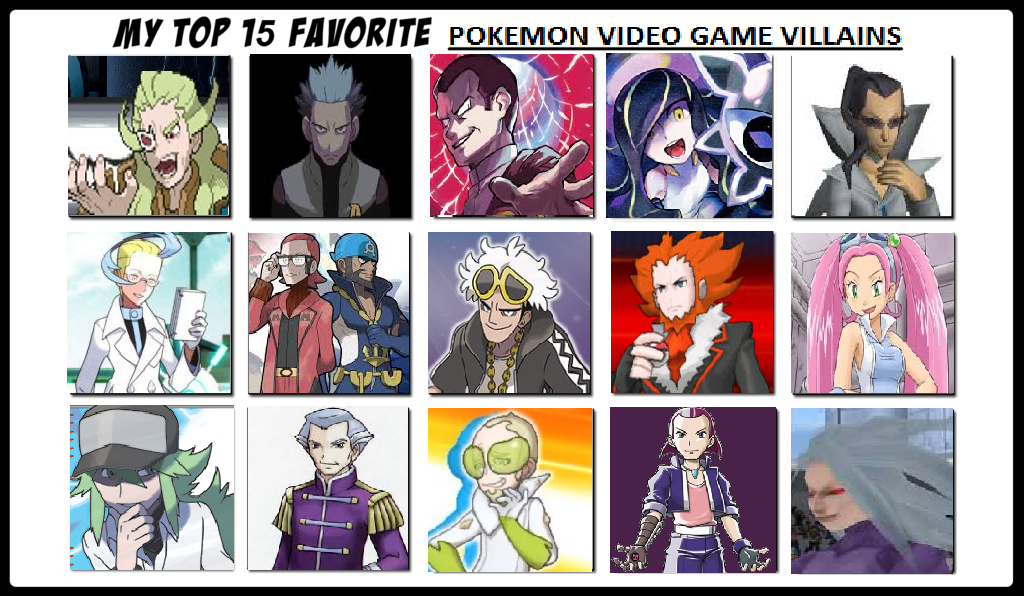 Pokemon Villains R My Top 15 Pokemon Video Game Villains (Gen I-VII) by TheDeviousDude on ...