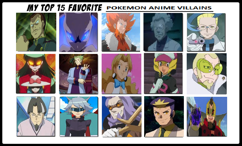 My Top 15 Pokemon Anime Villains (Gen I-VII) by TheDeviousDude on DeviantArt