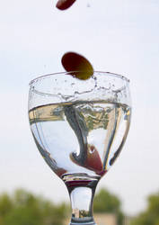 Grapes in water