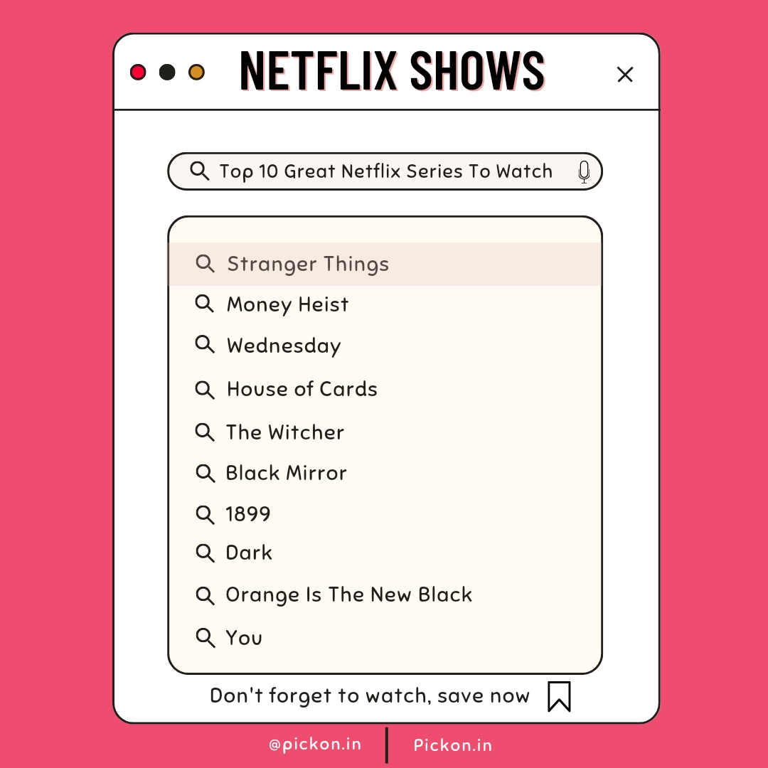 Top 10 Netflix series of all time!
