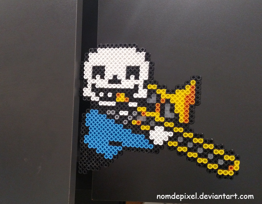 Undertale Sans with his Trombone Perler