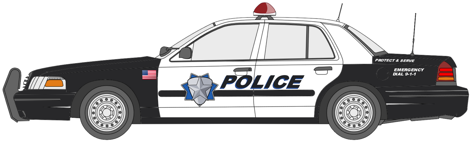 American Police Car (kisekae2 prop) by SpyFreakAR15 on DeviantArt