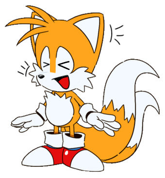 Laughing Classic Tails by ClassicTailsTheFox on DeviantArt