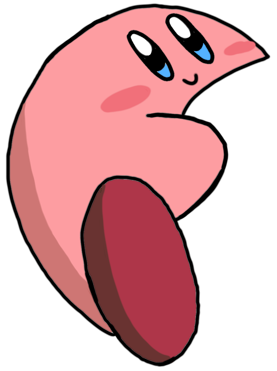 Kirby sucking your brain drawing by ClassicTailsTheFox on DeviantArt