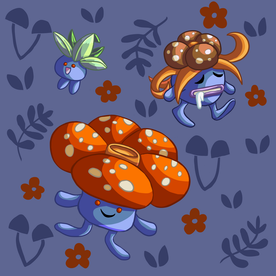 oddish evolution by xwolf19 on DeviantArt