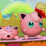 Jigglypuff and sleepy Kirby