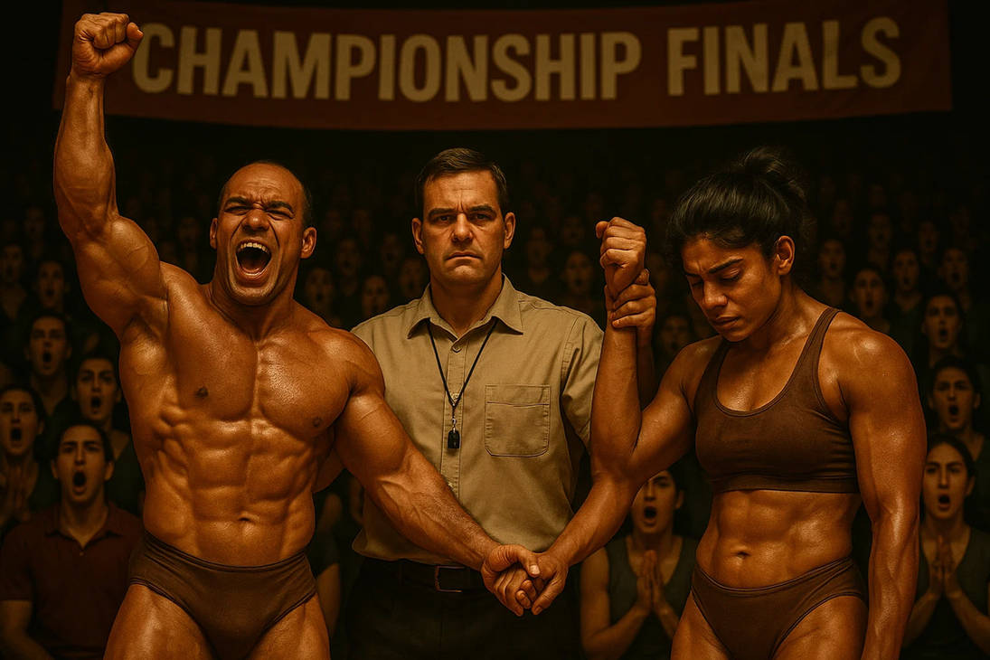 Bodybuilder Defeatec Defeated challenger by sheehan333 on DeviantArt