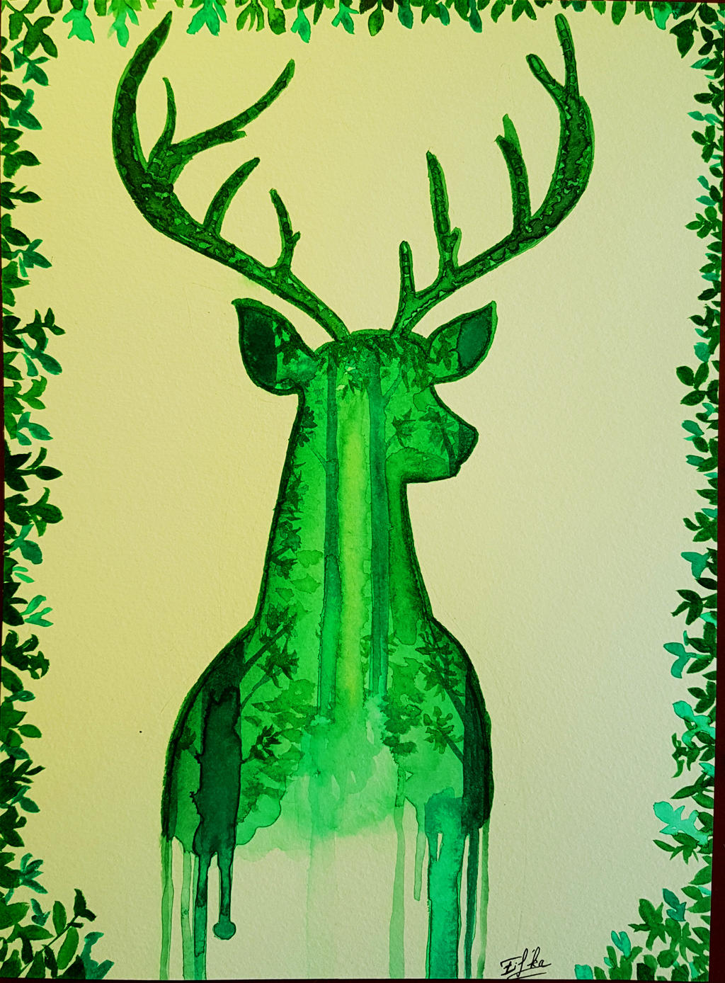 The deer of the forest