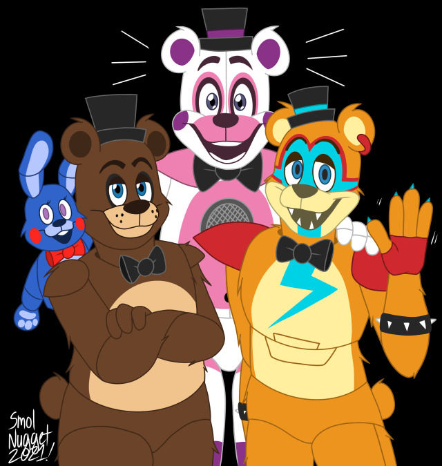 My favorite Freddys (colored) by xSmolNuggetx on DeviantArt