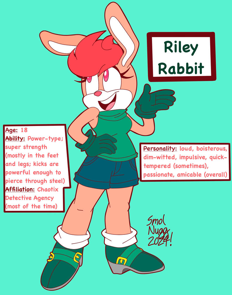 Riley Rabbit (Sonic OC) by xSmolNuggetx on DeviantArt