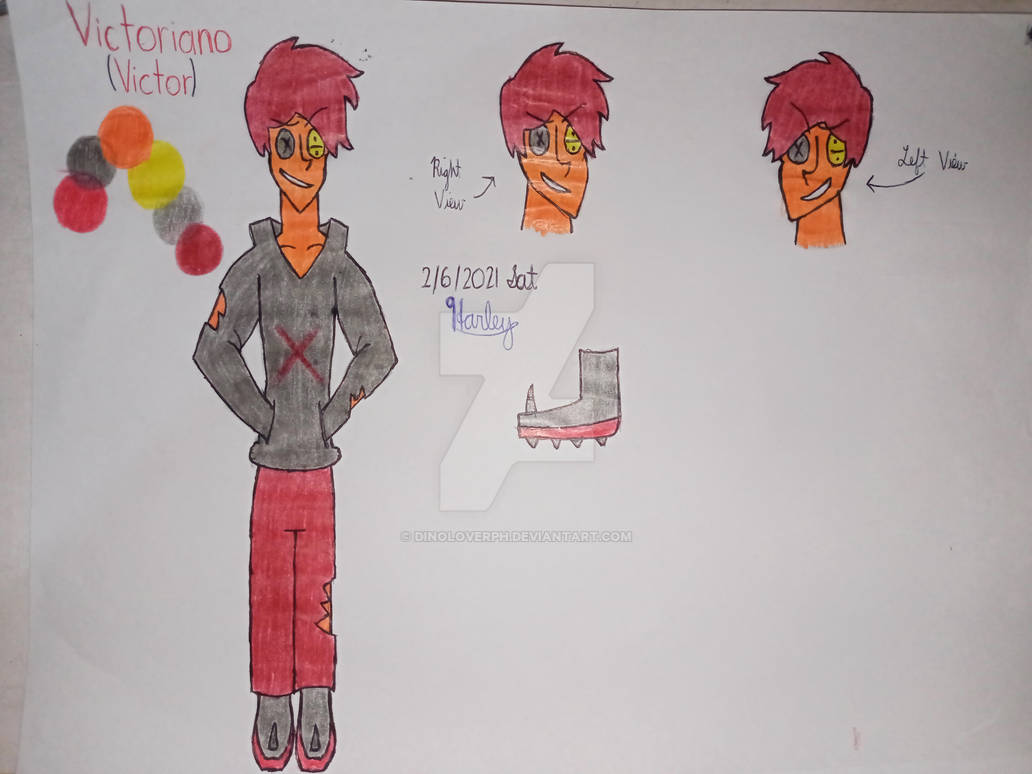 Victor Character Design Victor_Character Sheet by DinoLoverPH on DeviantArt