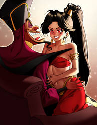 Jasmine tickling Jafar